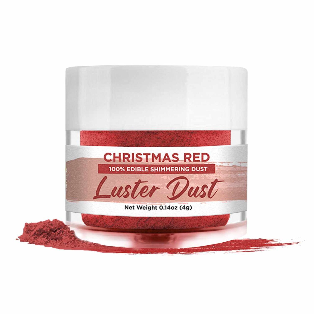 Christmas Red Luster Dust 4 Gram Jar